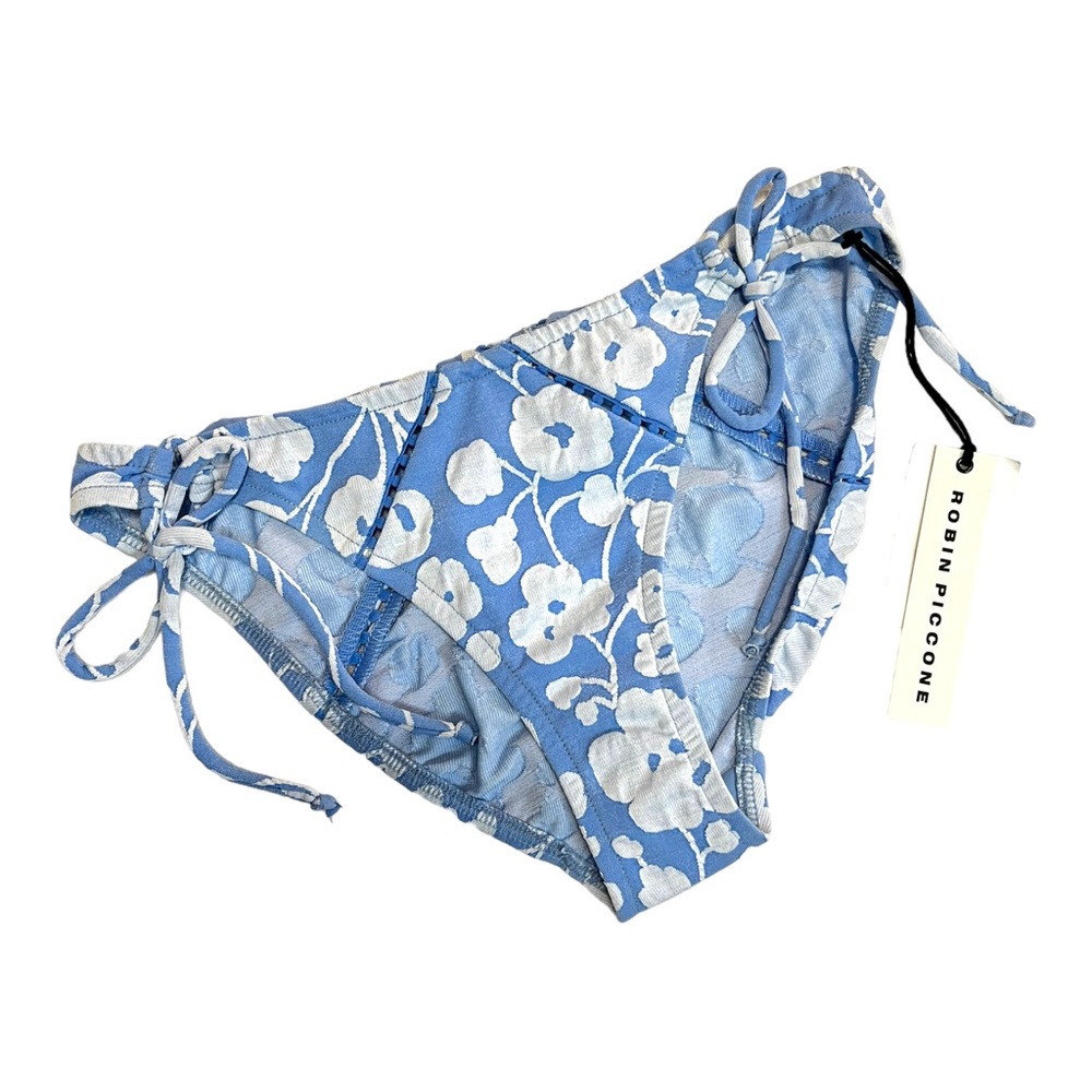 Robin Piccone Sadie Floral Sky Blue Bikini Bottom